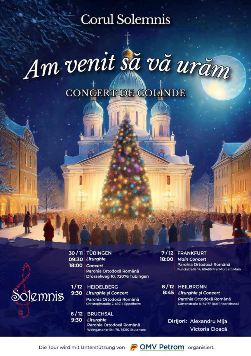 Concert de Colinde susținut de Corul Solemnis. A avut loc în data de 8 Decembrie