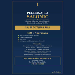 PELERINAJ LA SALONIC PELERINAJ LA SALONIC